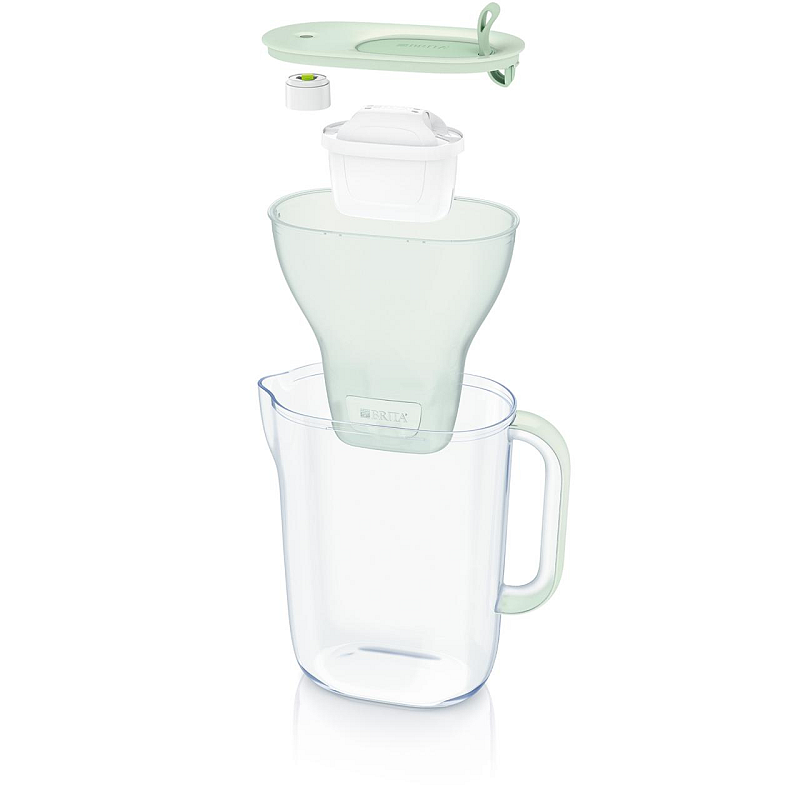 Brita 1051367 Wasserfilter Wasserfiltration Flasche 2,4 l Grün, Transparent