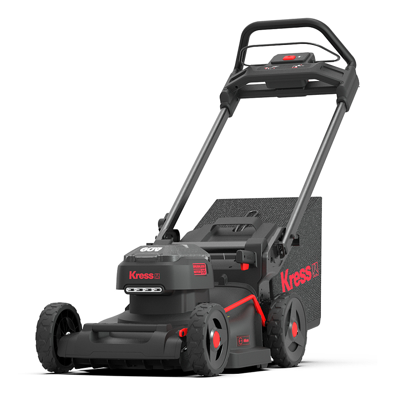 Kress KG756E.9 Rasenmäher Schieberasenmäher Akku Schwarz, Rot