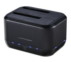 LC-Power LC-DOCK-U3-III Speicherlaufwerk-Docking-Station USB 3.2 Gen 1 (3.1 Gen 1) Type micro-B Schwarz