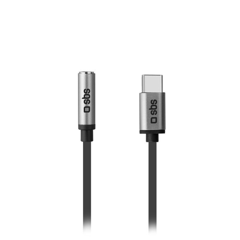 SBS TEADAPTJACKTYCK Handykabel Schwarz 0,15 m USB C 3.5mm
