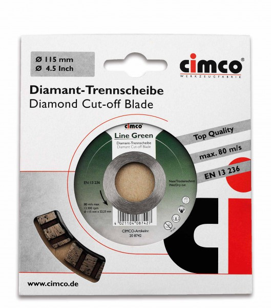 Cimco 208746 Winkelschleifer-Zubehör Schneidedisk