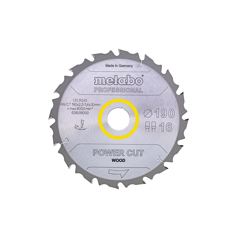 Metabo 628006000 Kreissägeblatt 19 cm 1 Stück(e)