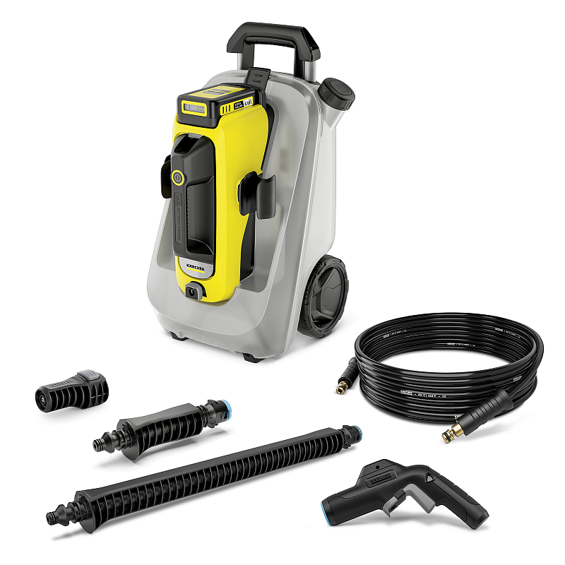 Kärcher OC 6-18 PREMIUM BATTERY SET Hochdruckreiniger Senkrecht Akku 200 l/h Schwarz, Grau, Gelb