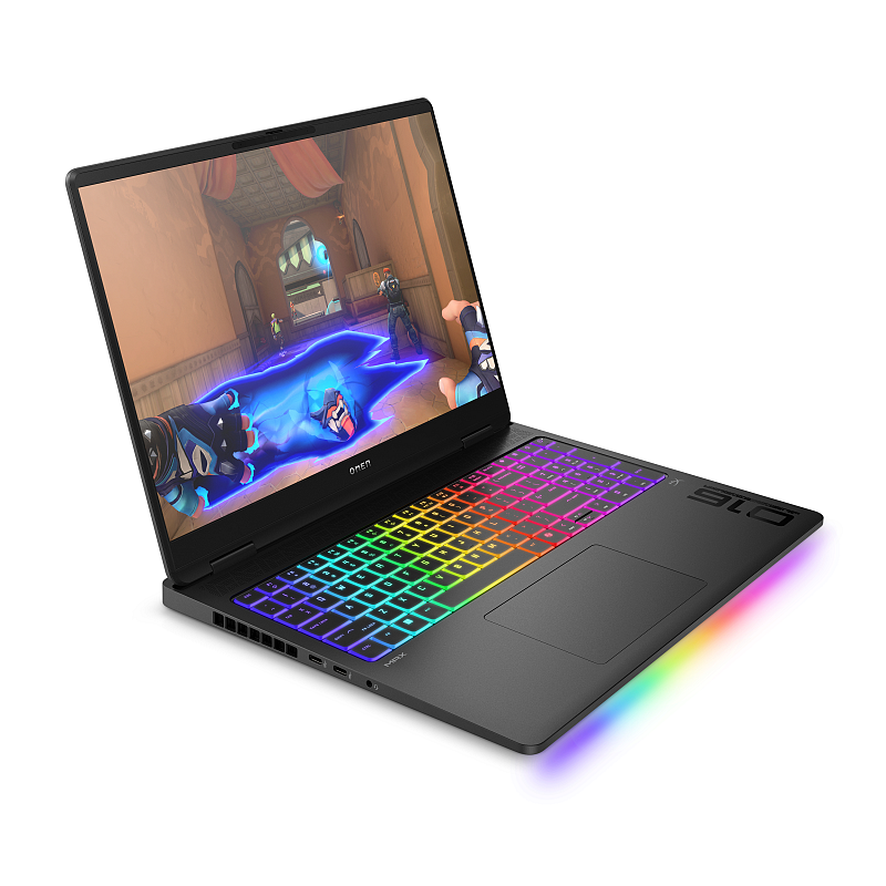HP OMEN MAX Gaming 16-ak0473ng Copilot+ PC AMD Ryzen AI 7 350 Laptop 40,6 cm (16") WQXGA 32 GB DDR5-SDRAM 1 TB SSD NVIDIA GeForce RTX 5070 Ti Wi-Fi 7 (802.11be) Windows 11 Home Schwarz