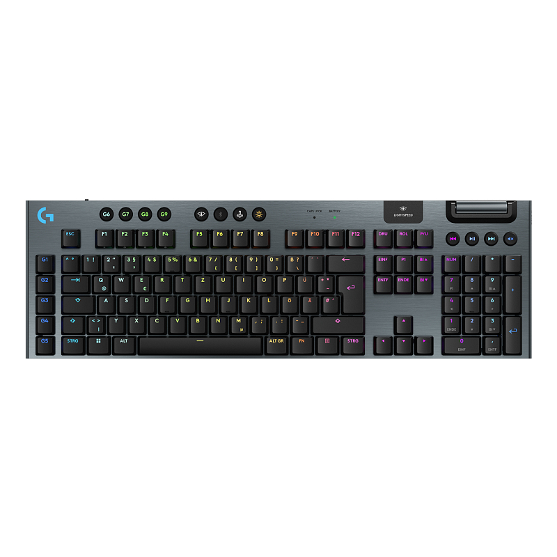 Logitech G G915 X LIGHTSPEED Tastatur Gaming USB + RF Wireless + Bluetooth QWERTZ Deutsch Schwarz