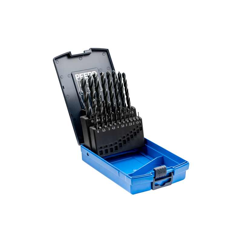 PFERD Spiralbohrer-Set 19-tlg. STEEL HSSG N DIN 338 universal