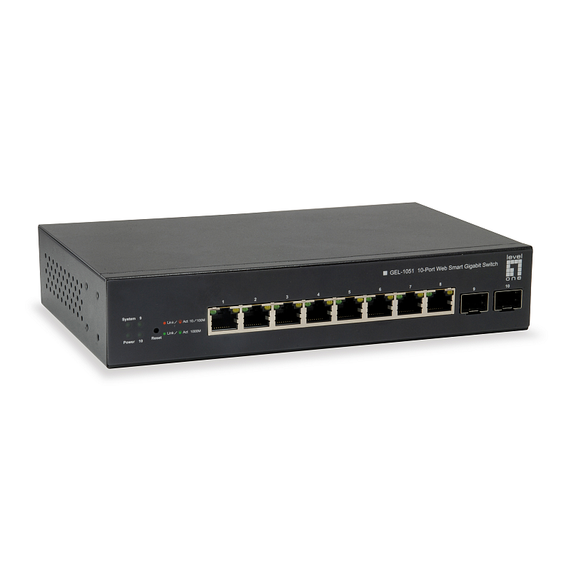 LevelOne GEP-1051 Netzwerk-Switch Managed L2/L3/L4 Gigabit Ethernet (10/100/1000) Power over Ethernet (PoE) Schwarz