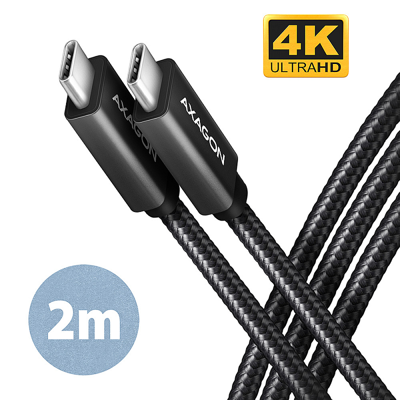 Axagon BUCM32-CM20AB SPEED+ USB-C <> USB 20Gbps/100W Kabel 2 m
