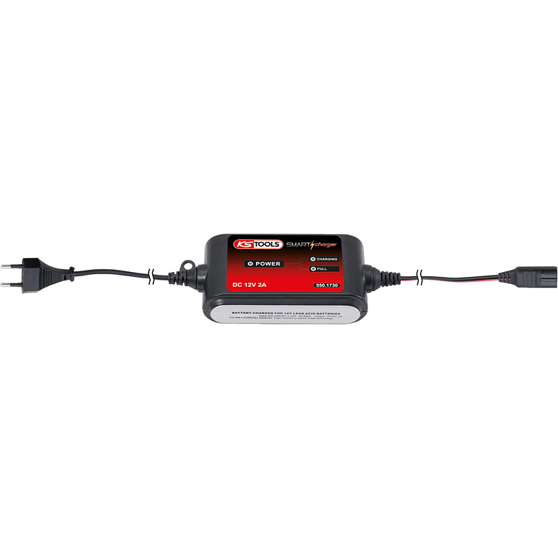 KS Tools 550.1730 Ladegerät für Fahrzeugbatterie 12 V Schwarz