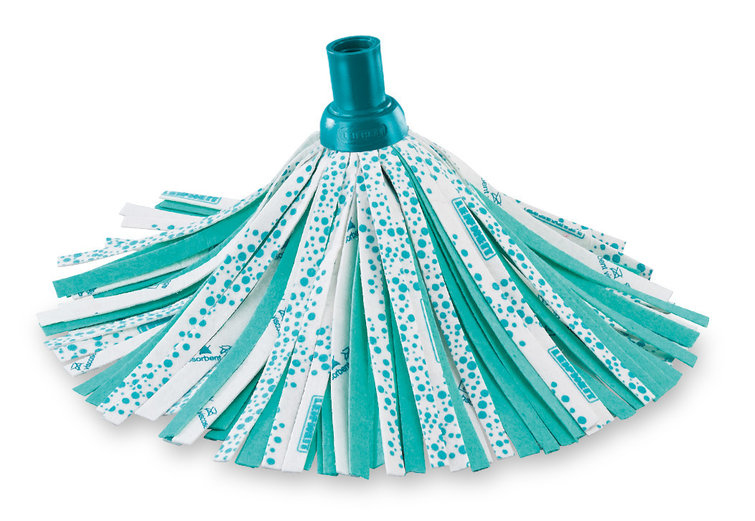 Leifheit 52069 Mop-Zubehör Wischbezug Blau, Weiß