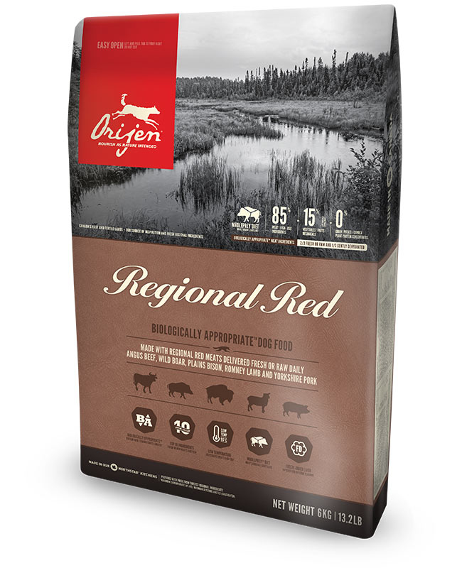 Orijen Regional Red 2 kg Adult Rind, Lamm, Schweinefleisch