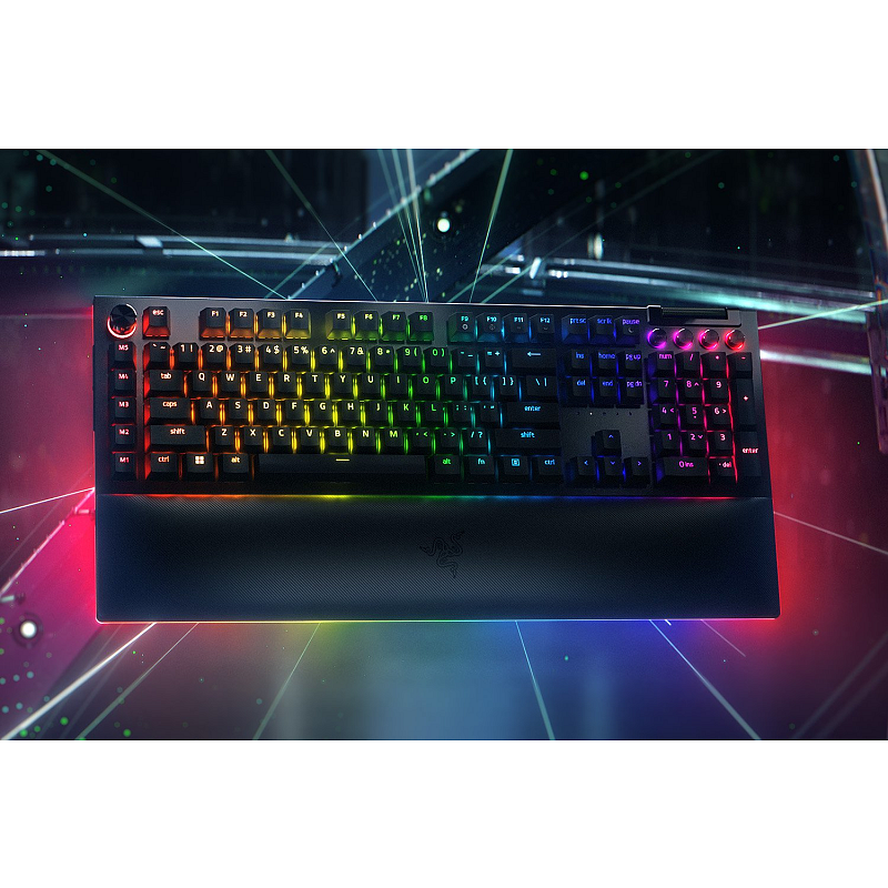 Razer BlackWidow V4 Pro Tastatur Gaming USB QWERTZ Deutsch Schwarz