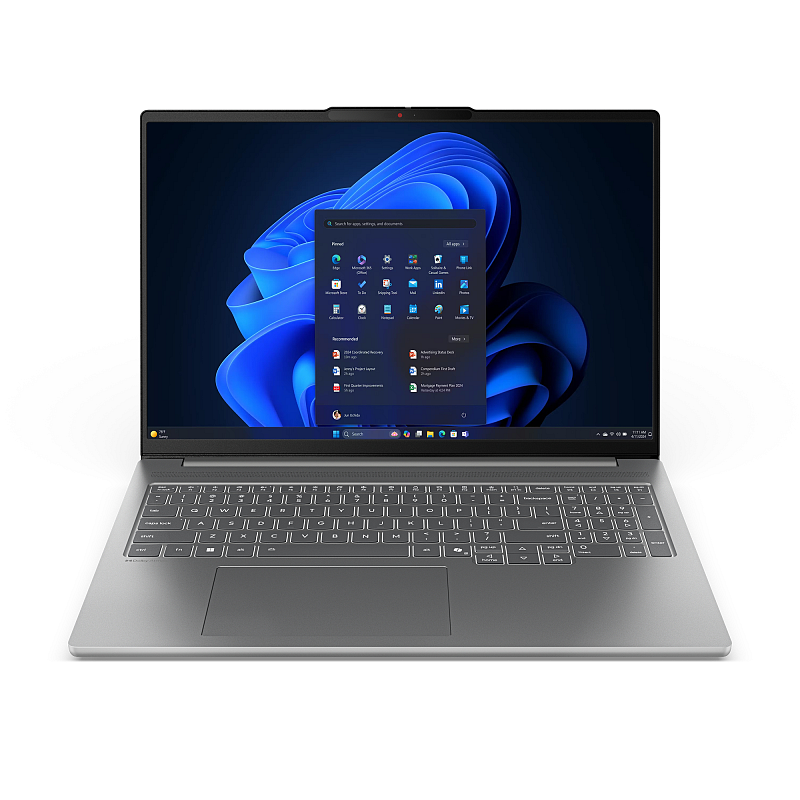 Lenovo IdeaPad Pro 5 16IAH10 Intel Core Ultra 9 285H Laptop 40,6 cm (16") 2.8K 32 GB LPDDR5x-SDRAM 1 TB SSD Wi-Fi 7 (802.11be) Windows 11 Pro Deutsch Grau