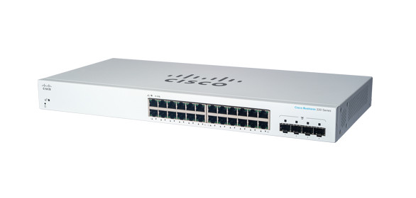 Cisco CBS220-24T-4G Managed L2 Gigabit Ethernet (10/100/1000) 1U Weiß