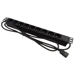 Alantec PZ09UC20 Verlängerungskabel 1,8 m 9 AC-Ausgänge Drinnen Schwarz