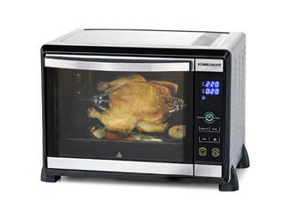 Rommelsbacher BGE 1580/E Grillofen 30 l 1580 W Schwarz, Edelstahl Grill