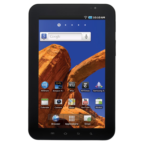 Samsung Galaxy Tab P1010 4G ARM Cortex-A 16 GB 17,8 cm (7") 0,5 GB Wi-Fi 4 (802.11n) Android Schwarz, Silber