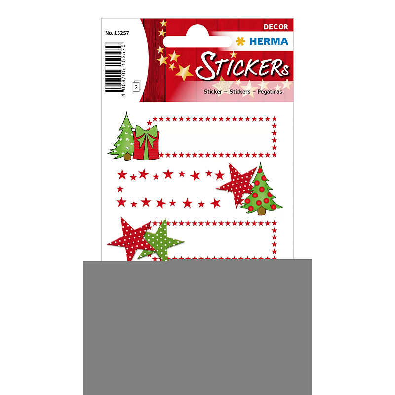HERMA 15257 Dekorativer Aufkleber Papier Braun, Grün, Rot, Weiß Permanent 10 Stück(e)