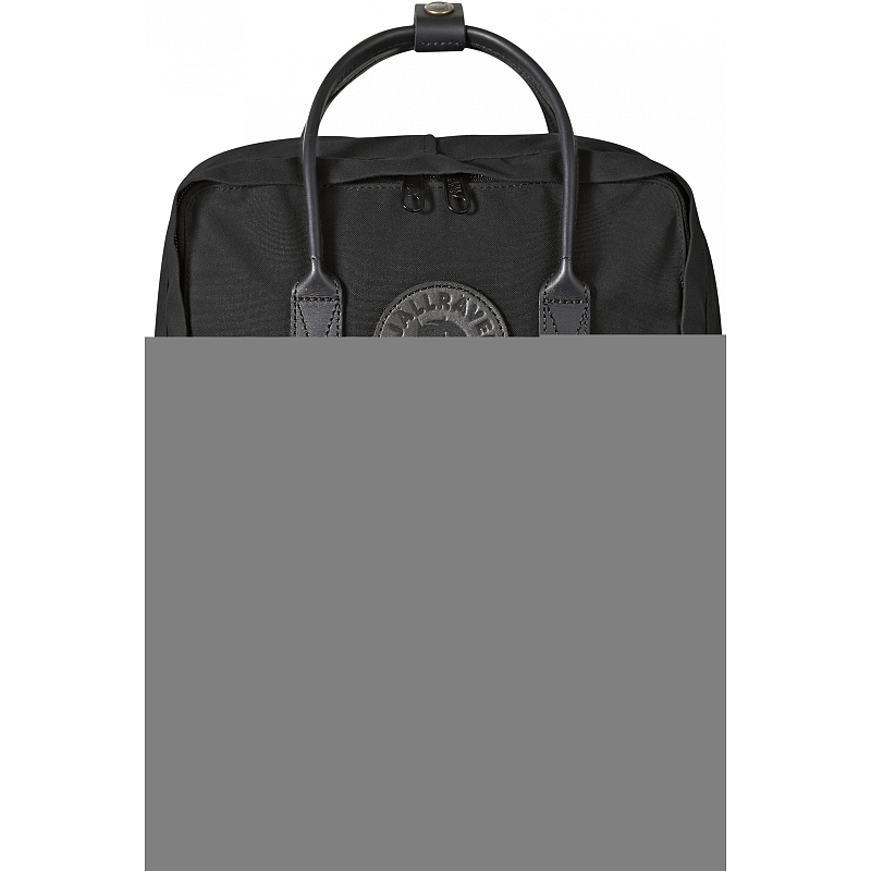 Fjällräven Kånken No.2 Black Mini Rucksack Schwarz Baumwolle, Leder, Polyester