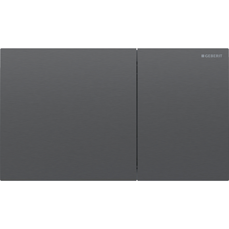 Geberit 115.622.QD.1 Ersatzteil für Toilettenspülung Spülplatte Schwarz, Chrom
