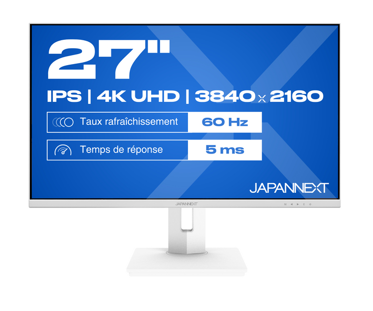 JAPANNEXT JN-IPS270UHD60F-C65W-HSP-W Computerbildschirm 68,6 cm (27") 3840 x 2160 Pixel 4K Ultra HD LED Weiß