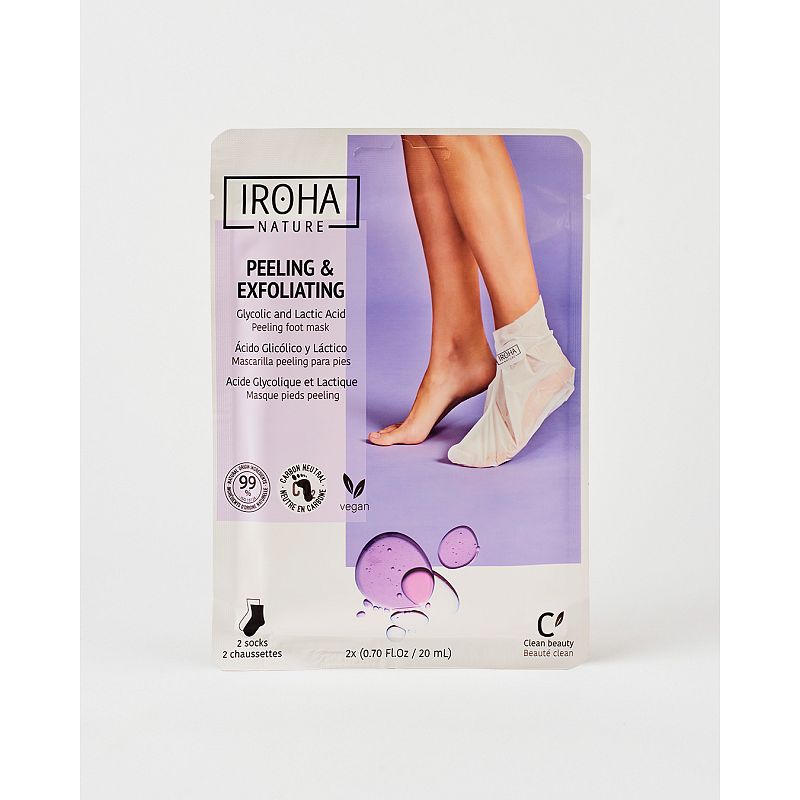 Iroha Nature 8436036430474 Fußmaske Unisex Feuchtigkeitsspendend, Auffrischend, Entspannen Socken 1 Stück(e)