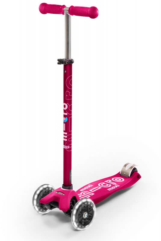 Micro Mobility Maxi Micro Deluxe LED Kinder Dreiradroller Pink