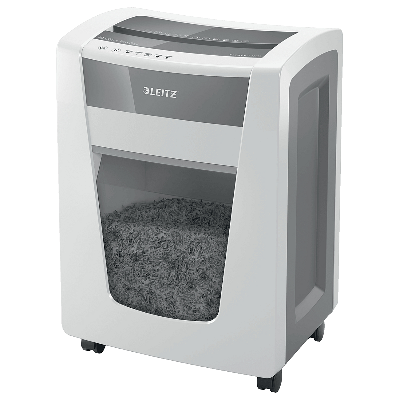 Leitz 80100000 Aktenvernichter Mikrogeschnittene Zerkleinerung 55 dB 23 cm Weiß