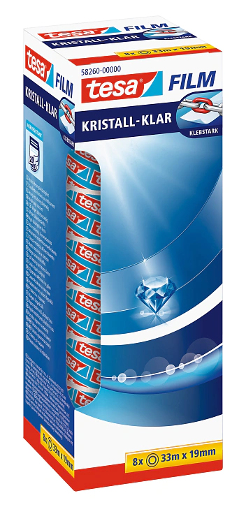 TESA 58260-00000-00 Klebeband Für die Nutzung im Innenbereich geeignet 33 m Polypropylen (PP) Transparent