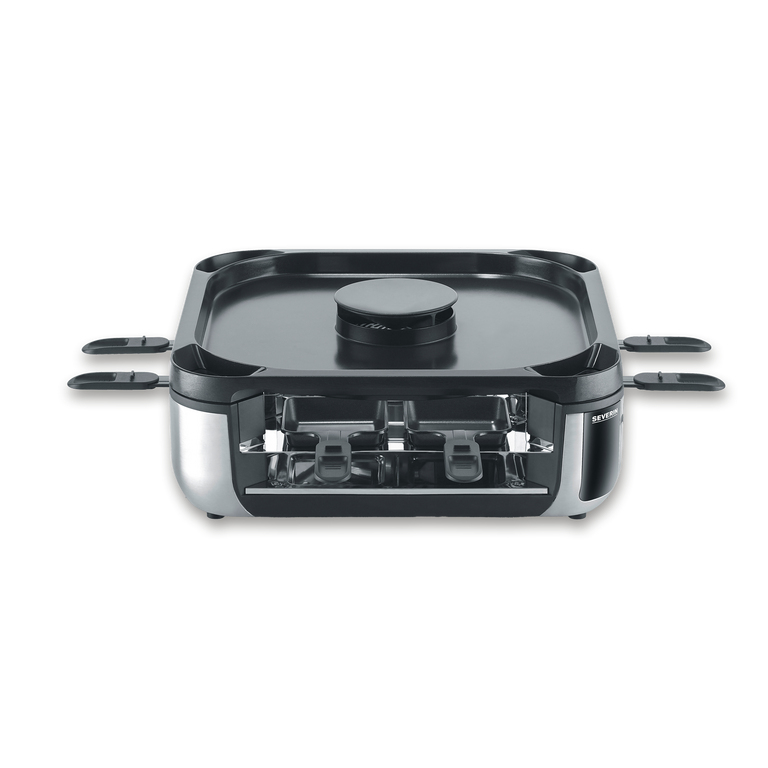 Severin RG 2379 Raclette Grill 8 Person(en) 1900 W Schwarz, Silber