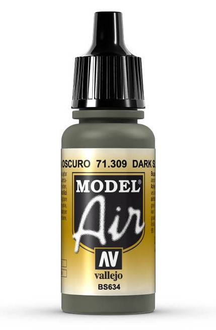 Vallejo 71.309 Acrylfarbe 17 ml Grau Flasche