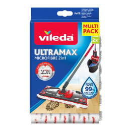 Vileda 167720 Mop-Zubehör Mopppad Rot, Weiß