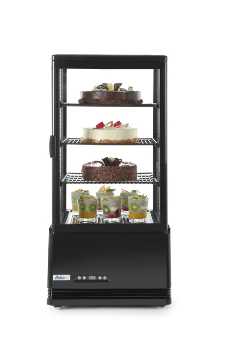 Hendi 233658 Industrieller Kühl/Gefrierschrank Vitrinenkühlschrank 78 l Freistehend