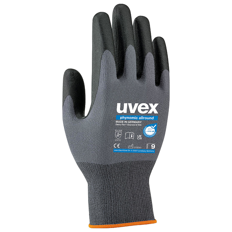 Uvex 6004911 Handschutz Schwarz, Grau Elastan, Polyamid 1 Stück(e)