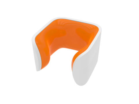 Clug Hybrid Fahrradhalterung für Innen Orange, Weiß