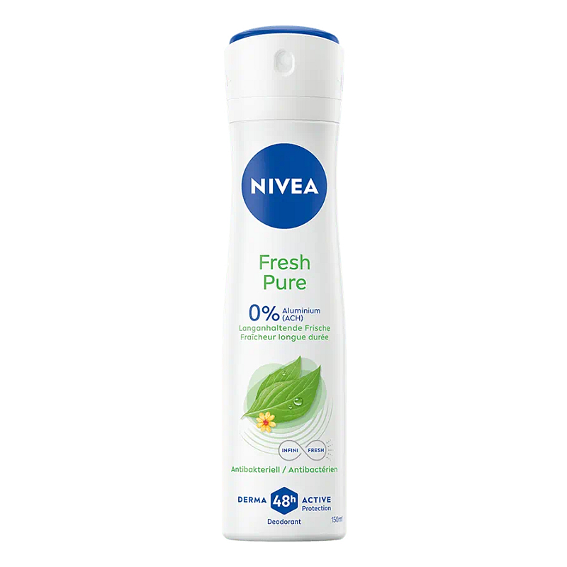 NIVEA Fresh Pure Deo Spray Frauen Spray-Deodorant 150 ml 1 Stück(e)
