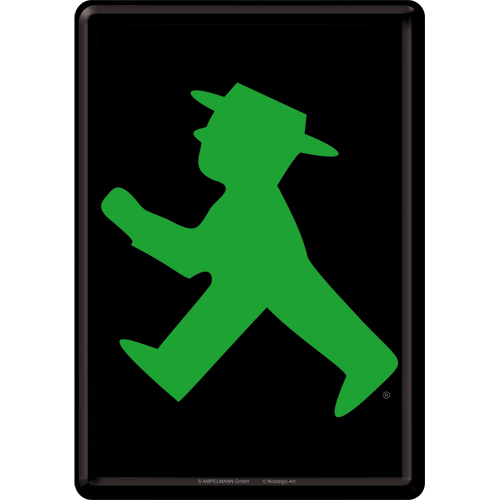 Nostalgic Art 38657148 Dekoratives Schild & Tafel für drinnen Metall, Papier Schwarz, Grün