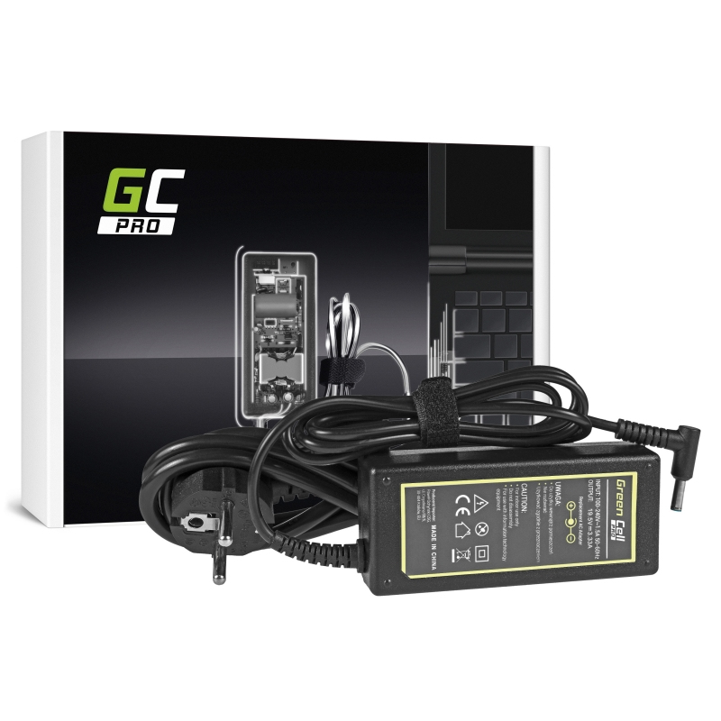 Green Cell AD49P Netzteil & Spannungsumwandler Drinnen 65 W Schwarz