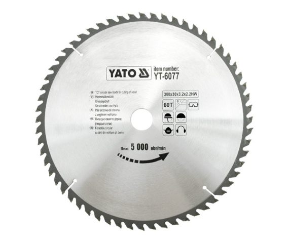 Yato YT-6077 Kreissägeblatt 30 cm 1 Stück(e)