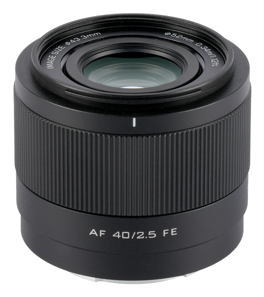 VILTROX AF 40 2.5 FE Kameraobjektiv Kinoobjektiv Vollformat-Objektiv Schwarz