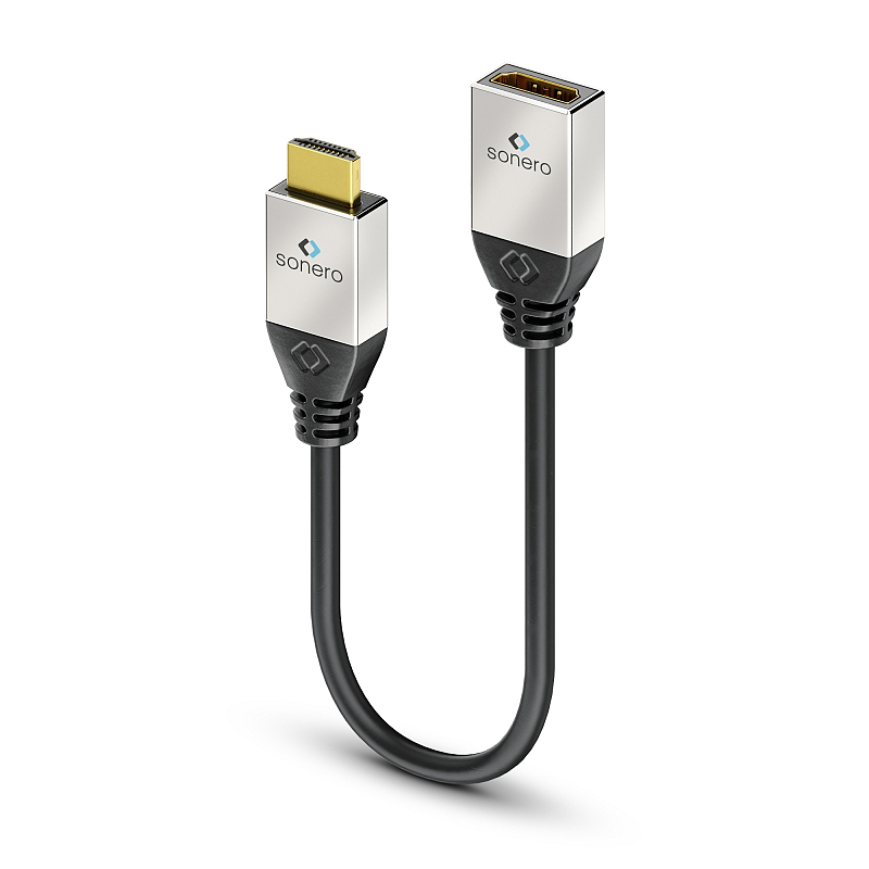 sonero S-HCA000 HDMI-Kabel 0,25 m HDMI Typ A (Standard) Schwarz