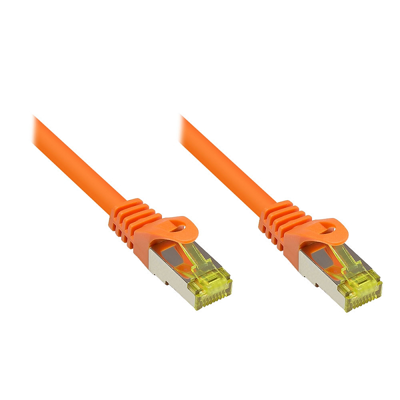 Kabelmeister SO-34698 Netzwerkkabel Orange 30 m Cat7 S/FTP (S-STP)