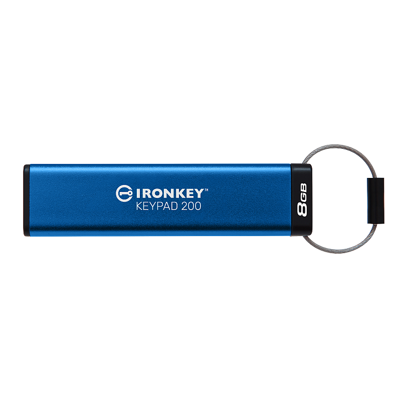 Kingston Technology IronKey 8GB Keypad 200, FIPS 140-3 Lvl 3 (ausstehend) AES-256 Verschlüsselung