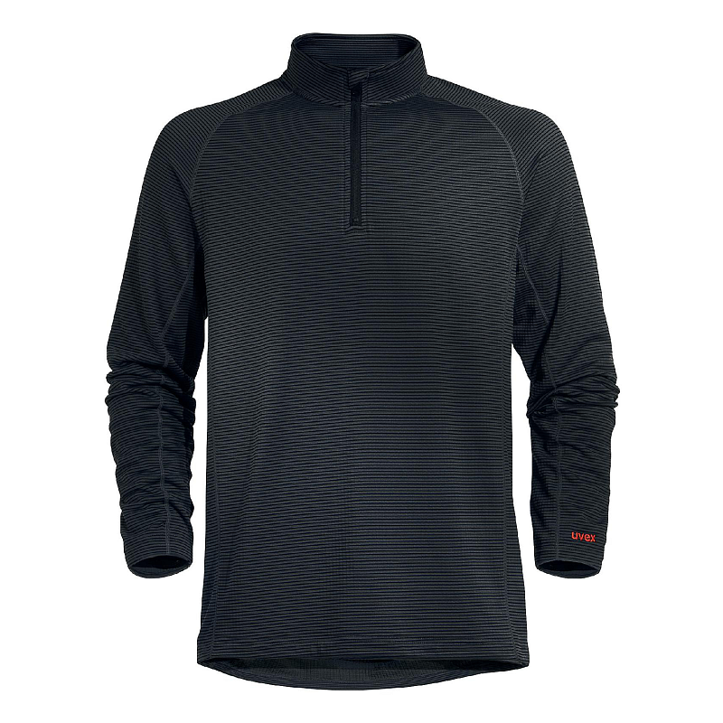 Uvex 98166 Hemd Stehkragen Langärmlig Elastan, Polyester