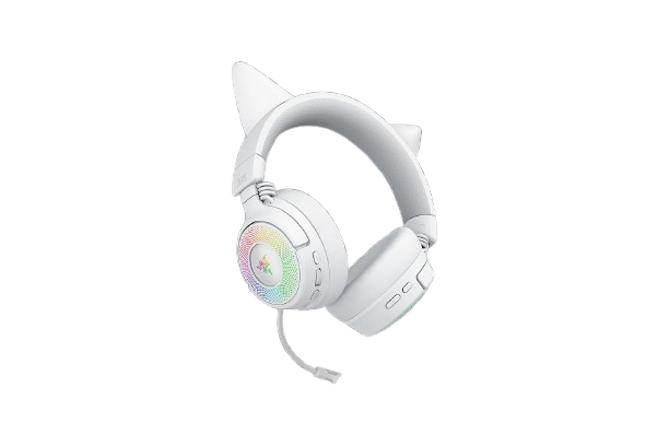 Razer Kraken Kitty V3 Pro - White Kopfhörer Verkabelt & Kabellos Kopfband Gaming USB Typ-A Bluetooth Weiß