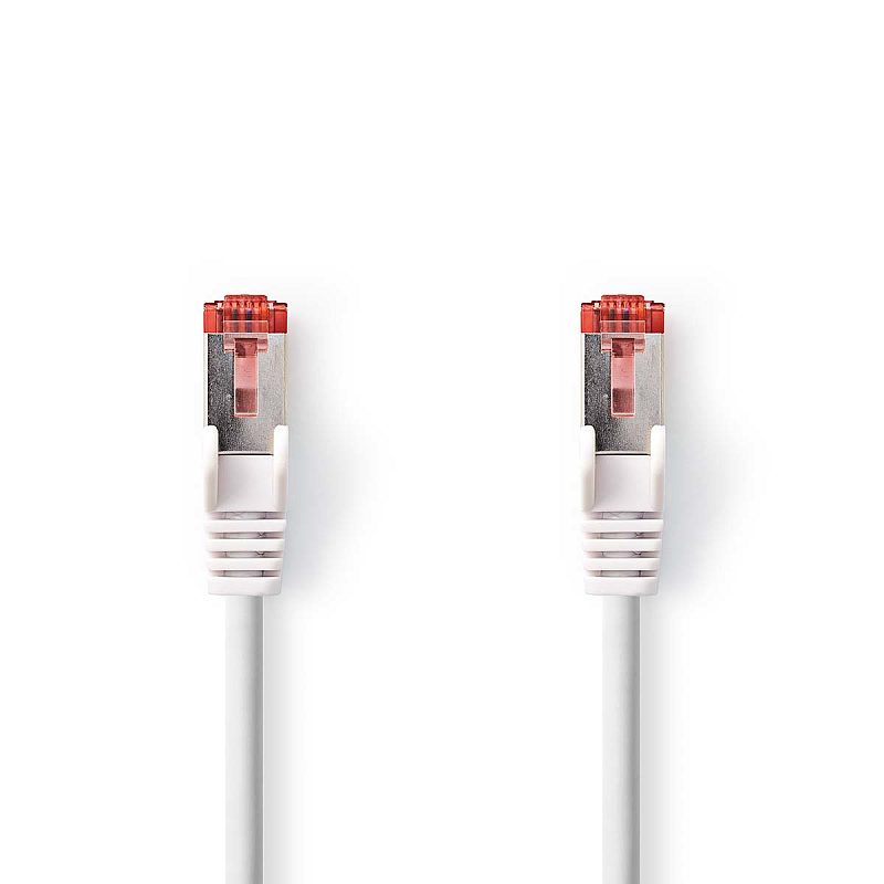 Nedis CCGL85221WT75 Netzwerkkabel Rot, Weiß 7,5 m Cat6 S/FTP (S-STP)