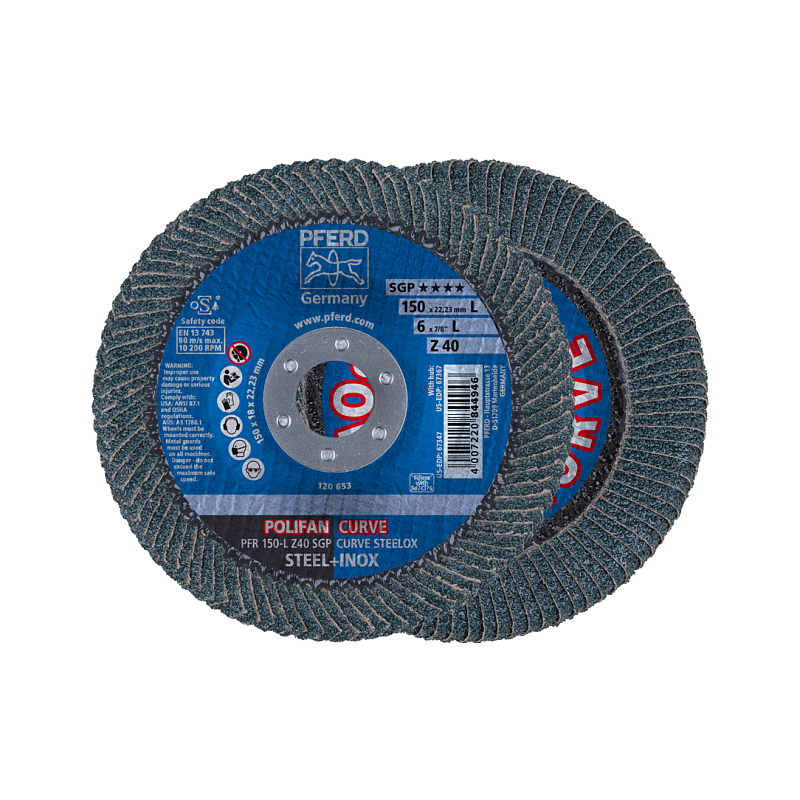 PFERD PFR 150-L Z 40 SGP CURVE STEELOX Rotierendes Schleifwerkzeug Zubehör Metall