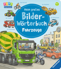 Ravensburger My Big Illustrated Dictionary: Vehicles Buch Grammatik und Wortschatz Deutsch Hardcover 30 Seiten