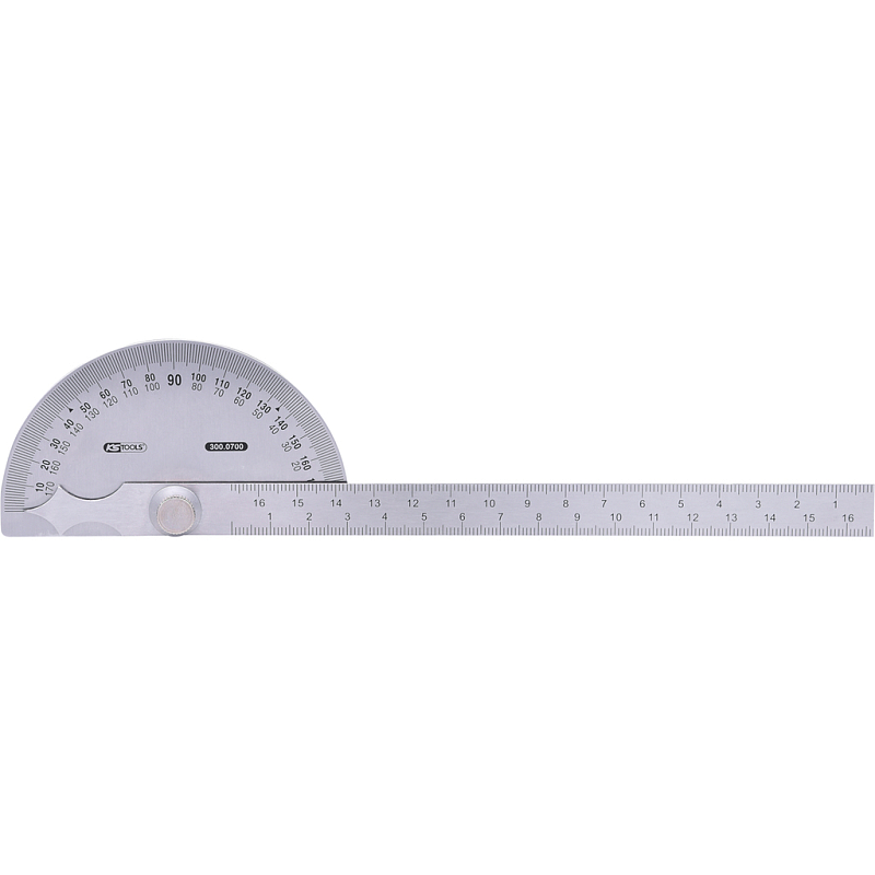 KS Tools 300.0700 Winkelmesser Edelstahl Halbkreis