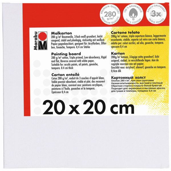 Marabu 16200 000 00 200 Lackierung Vorgestreckte Leinwand